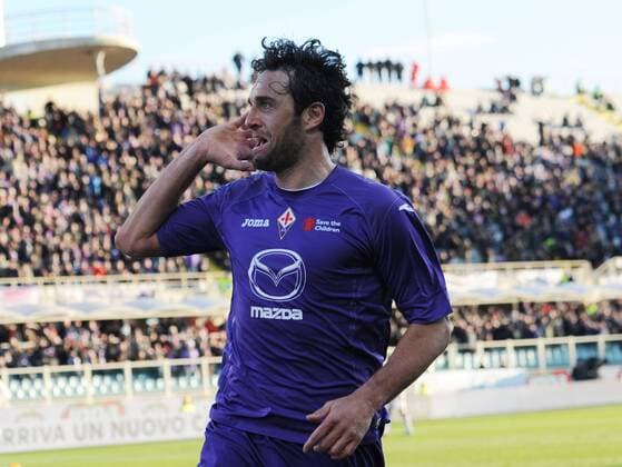 IPP20130203 Football - soccer: Serie A, AC Florenz - FC Parma, Luca Toni jubelt - xHOCHxZWEIx xItalyxPhotoxPressx 