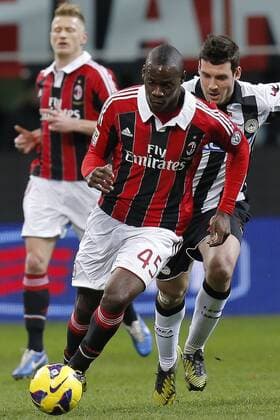 Mario Balotelli Milan, Milano 3 2 2013 .Stadio S.Siro . Football Calcio 2012 2013 Serie A. AC Milan - Udinese Calcio. MarcoxBertorello