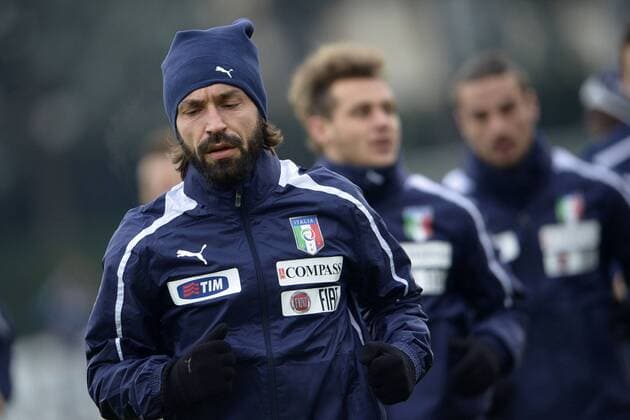 Andrea Pirlo.05 02 2013 Coverciano. Training Fussball-Nationammannschaft Italien. . alfredoxfalcone