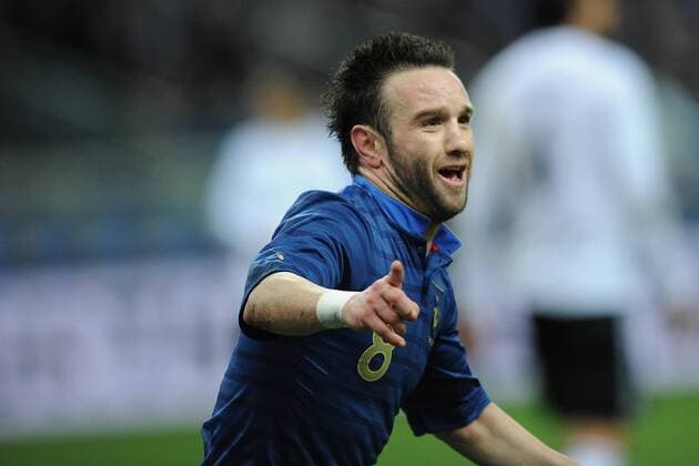 Fußball Länderspiel Frankreich - Deutschland am 06.02.2013 im Stade de France in Paris Torjubel Frankreich zum 1:0 durch Mathieu Valbuena ( Frankreich )