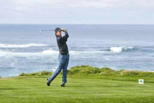 February 07, 2013: PGA Golf Herren golfer Seung-Yui Noh tees off on the 4th hole at Spyglass hill during the first round of the AT&T Pebble Beach Pro-Am at the Spyglass Hill Golf Course in Pebble Beach, CA. Damon Tarver Cal Media PGA Golf Herren 2013: AT&T Pebble Beach Pro-Am FEB 07 - ZUMAct6