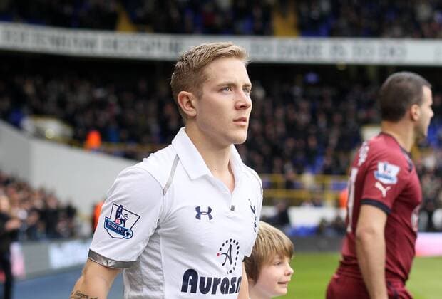 Tottenham s Lewis Holtby in action..Tottenham Hotspur v Newcastle United - Barclays Premier League - White Hart Lane, London- 09 02 13 - Picture David Klein Sportimage EDITORIAL USE ONLY. No use with unauthorised audio, video, data, fixture lists, club league logos or live services. Online in-match use limited to 120 images, no video emulation. No use in betting, games or single club league player publications.