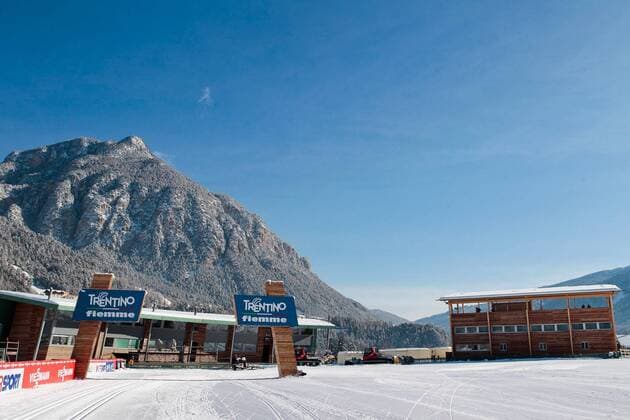 13.02.2013, Langlaufzentrum Lago di Tesero, Val di Fiemme, ITA, FIS Weltmeisterschaften Ski Nordisch, im Bild Uebersicht des Langlaufzentrums Lago di Tesero