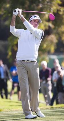 February 14, 2013: Bubba Watson competes in the PGA Golf Herren Northern Trust Open held at Riviera Golf Course in Pacific Palisades, California. GOLF: FEB 14 PGA Golf Herren - Northern Trust Open - Round 01 Icon20217214 EDITORIAL USE ONLY
