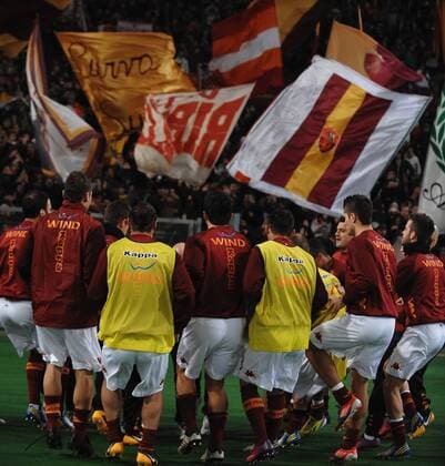 Fans AS Roma 16 02 2013 Stadio Olimpico.Football Calcio 2012 2013 Serie A. AS Roma . andreaxstaccioli