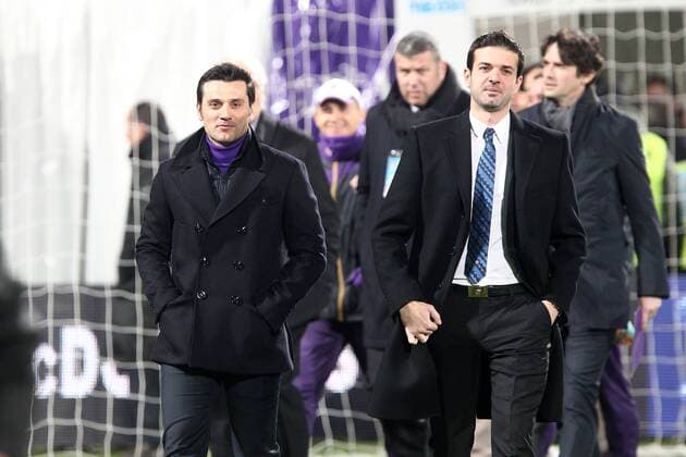 Vincenzo Montella Fiorentina, Andrea Stramaccioni Inter Firenze 17 02 2013 Stadio Franchi Football Calcio Serie A 2012 13 Fiorentina v Inter PaoloxNucci