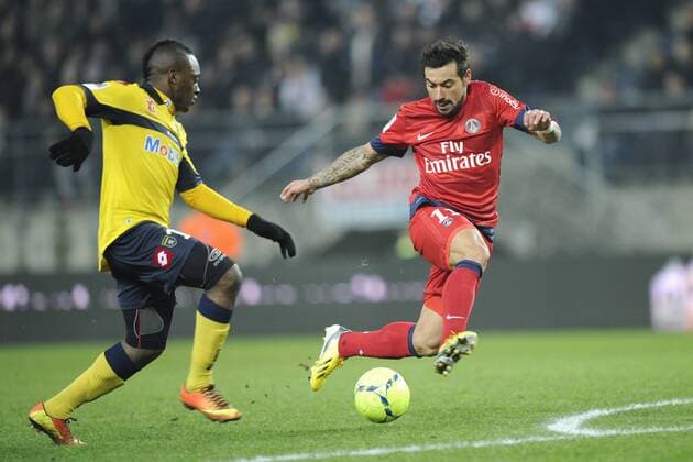 Ezequiel LAVEZZI (PSG) FOOTBALL : FC Sochaux vs Paris St. Germain (PSG)- Ligue 1 - Championnat de France 2012 2013 - 17 02 2013 - GRamon 