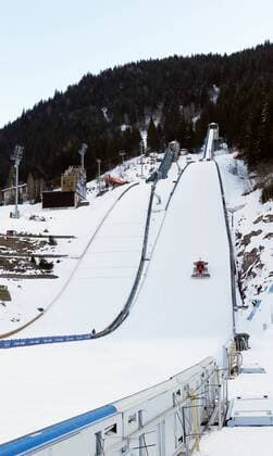 SKI NORDISCH - FIS Nordische WM 2013 PREDAZZO,ITALIEN,18.FEB.13 - SKI NORDISCH, SKISPRINGEN - FIS Nordische Ski Weltmeisterschaften 2013 in Val di Fiemme, Vorberichte. Bild zeigt die Schanzen. 