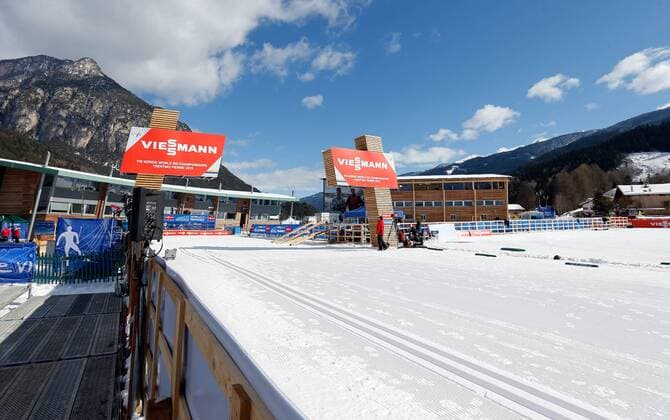 SKI NORDISCH - FIS Nordische WM 2013 TESERO,ITALIEN,18.FEB.13 - SKI NORDISCH, LANGLAUF - FIS Nordische Ski Weltmeisterschaften 2013 in Val di Fiemme, Vorberichte. Bild zeigt das Langlauf-Stadion. 