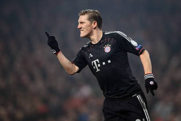 FUSSBALL CHAMPIONS LEAGUE ACHTELFINALE HINSPIEL 2012 2013 FC Arsenal London - FC Bayern München 19.02.2013 Bastian Schweinsteiger (FC Bayern München) 
