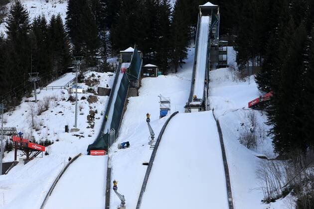 SKI NORDISCH - FIS Nordische WM 2013 PREDAZZO,ITALIEN,20.FEB.13 - SKI NORDISCH, SKISPRINGEN - FIS Nordische Ski Weltmeisterschaften 2013 in Val di Fiemme, Training der Herren. Bild zeigt die Schanze. 