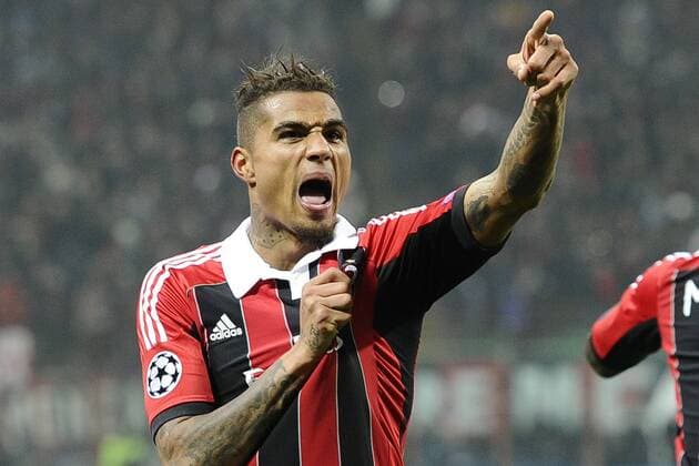 Milano 20 02 2013 - Champions League AC Milan - FC Barcelona -- Kevin Prince Boateng 
