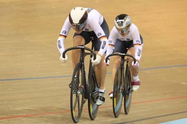 Miriam Welte et Kristina Vogel (GER) CYCLISME : Championnats du Monde sur Piste - Minsk - 20 02 2013 PatrickPichon Panoramic 
