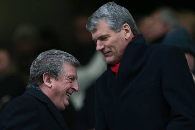 Football - 2012 2013 Premier League - Queens Park Rangers vs. Manchester United (ManU) David Gill, Chief Executive of Manchester United (ManU) (who announced this week that he will be stepping down with Roy Hodgson, manager of England at Loftus Road, London