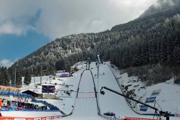 general view, FEBRUARY 22, 2013, FIS Nordic World Ski Championship 2013, Nordic Combined Men, Ski Jumping Stadium Predazzo, Val di Fiemme, Italy,  (bxlb045137)