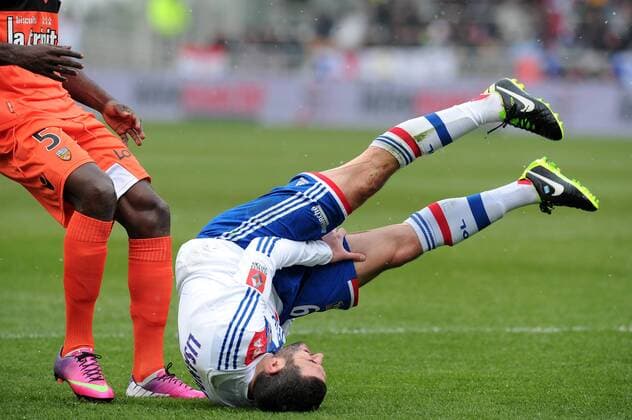 Lisandro Lopez (Lyon) FOOTBALL : Olympique Lyon vs FC Lorient - Ligue 1 - 24 02 2013 NLeGouic FEP Panoramic 