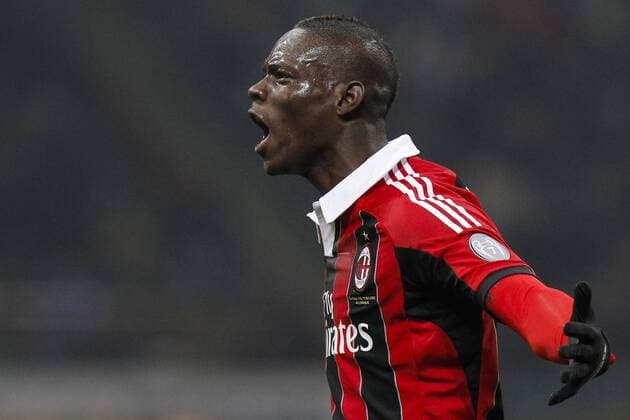 Mario Balotelli Milan 24 2 2013 Stadio S.Siro Football Calcio 2012 2013 Serie A Inter Vs Milan MarcoxBertorello