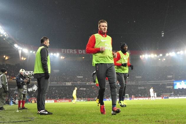 David Beckham (psg) FOOTBALL : PSG OM - L1 - 24 02 2013 JBAutissier Panoramic 