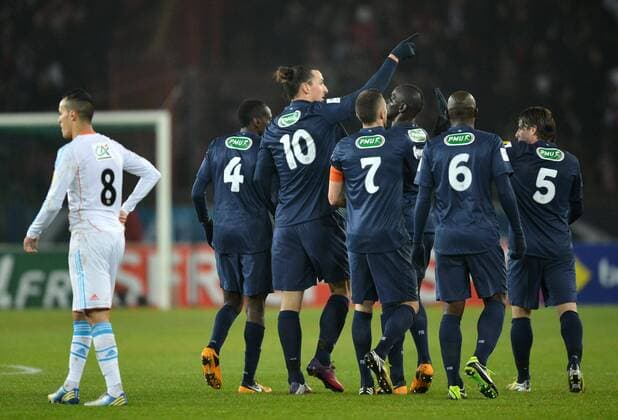Zlatan Ibrahimovic (psg) FOOTBALL : Paris SG vs Marseille - Coupe de France - 27 02 2013 AnthonyBIBARD FEP Panoramic 