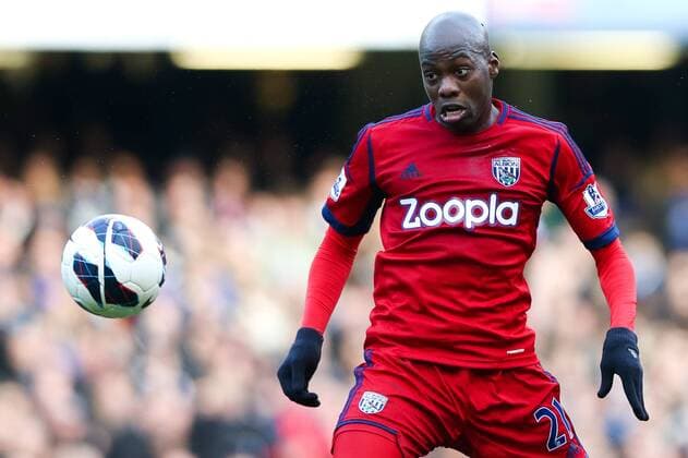 Football - 2012 2013 Premier League - Chelsea FC London vs. West Bromwich Albion - Youssouf Mulumbu of West Bromwich Albion at Stamford Bridge, London 