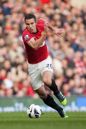Football - 2012 2013 Premier League - Manchester United (ManU) vs. Norwich City - Robin van Persie of Manchester United (ManU) at Old Trafford 
