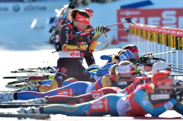 BIATHLON - IBU WC Oslo OSLO,NORWEGEN,02.MAR.13 - BIATHLON - IBU Weltcup, 10km Verfolgung der Damen. Bild zeigt Laura Dahlmeier (GER). 
