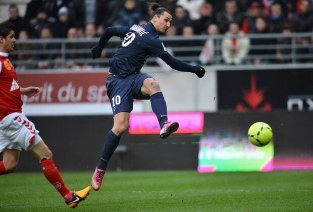 Zlatan Ibrahimovic (psg) FOOTBALL : Reims vs Paris SG - Ligue 1 - 02 03 2013 AnthonyBIBARD FEP Panoramic 