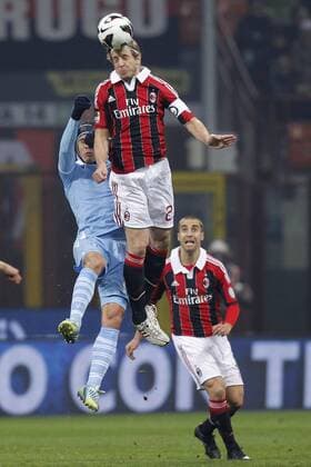 Massimo Ambrosini Milan, Anderson Hernanes Lazio, Milano 2 3 2013 .Stadio S.Siro .Football Calcio 2012 2013 Serie A.Milan Vs Lazio. MarcoxBertorello