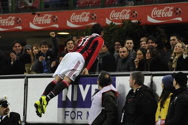 Mg Milano 02 03 2013 - campionato di calcio serie A Milan-Lazio Torjubel Giampaolo Pazzini 