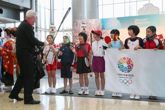 Craig Reedie, MARCH 6, 2013 : The Japanese junior athlete welcomed International Olympic Committee Vice President Craig Reedie and IOC Evaluation Commission menber at Tokyo Bigsight, Tokyo, Japan. The IOC evaluation commission, led by Reedie, began a four-day inspection of Tokyo s bid to host the 2020 Olympics.  ( 26494)