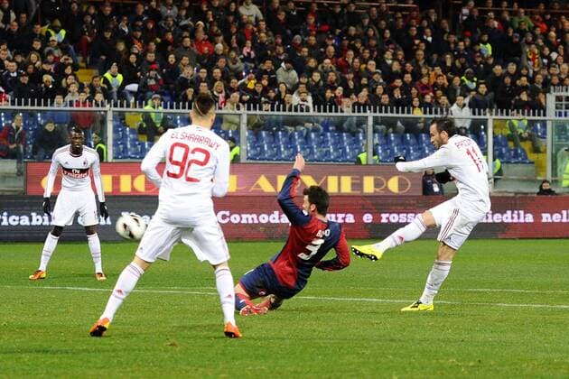 CFC Genua 1893 - AC Milan - foto GiuseppexCeleste Image Sport pictured: Giampaolo Pazzini 