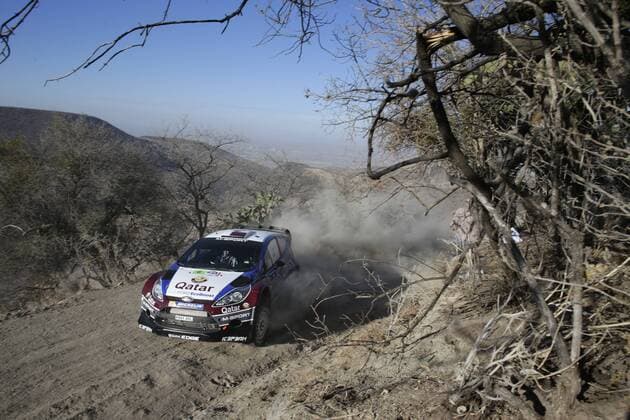 Nasser Al-Attiyah (Q), Giovanni Bernacchini (I) Ford Fiesta RS WRC WRC Rally Mexico 2013 Rally Mexico 2013