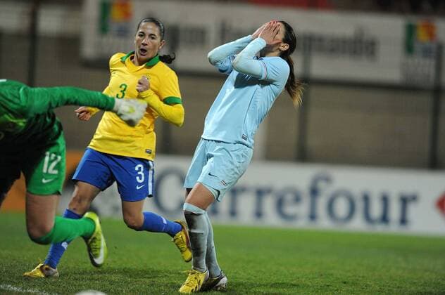 Louisa Necib (France) FOOTBALL : France vs Bresil - Match amical - 09 03 2013 N.LeGouic FEP Panoramic 