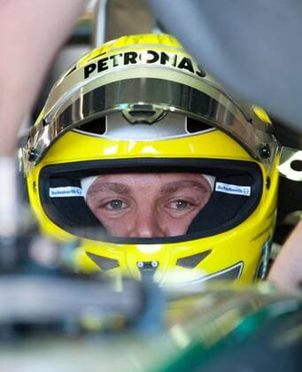 (130315) -- MELBOURNE, March 15, 2013 (Xinhua) -- Mercedes Formula One driver Nico Rosberg of Germany attends the first practice session of the Australian F1 Grand Prix in Melbourne, Australia, March 15, 2013. (Xinhua Bai Xue) AUSTRALIA-MELBOURNE-F1-PRACTICE SESSION 