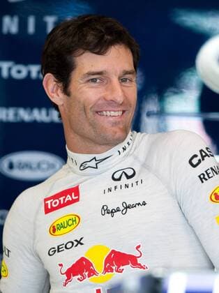 (130315) -- MELBOURNE, March 15, 2013 (Xinhua) -- Red Bull Formula One driver Mark Webber of Australia smiles during the first practice session of the Australian F1 Grand Prix in Melbourne, Australia, March 15, 2013. (Xinhua Bai Xue) AUSTRALIA-MELBOURNE-F1-PRACTICE SESSION 