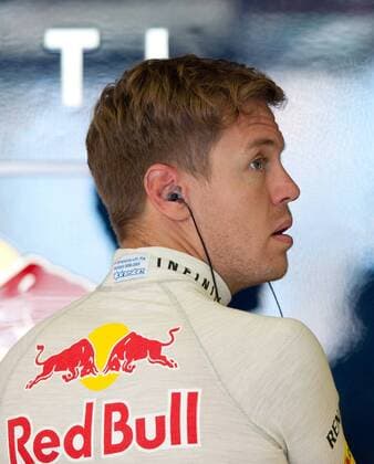 (130315) -- MELBOURNE, March 15, 2013 (Xinhua) -- Red Bull driver Sebastian Vettel of Germany reacts prior to the first practice session of the Australian F1 Grand Prix in Melbourne, Australia, March 15, 2013. (Xinhua Bai Xue) AUSTRALIA-MELBOURNE-F1-PRACTICE SESSION 