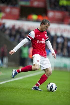 Football - 2012 2013 Premier League - Swansea City vs. Arsenal FC London 0:2 - nacho monreal.