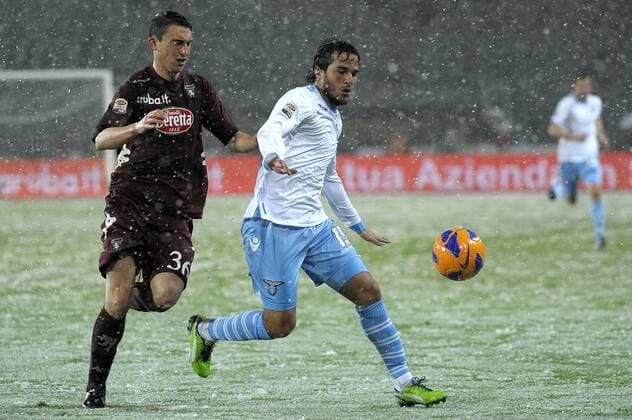 Alvaro Gonzalez Lazio Matteo Darmian Torino - Torino 16 03 2013 Stadio Olimpico Torino Football Calcio Serie A 2012 13 Torino vs Lazio federicoxtardito