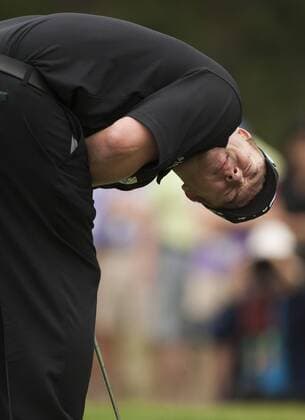 March 17, 2013 - Palm Harbor, Florida, U.S. - GEORGE COETZEE reacts to a missed putt for par on the 10th hole during the final round of the Tampa Bay Championship at Innisbrook. Golf 2013 - Tampa Bay Championship - ZUMAm67
