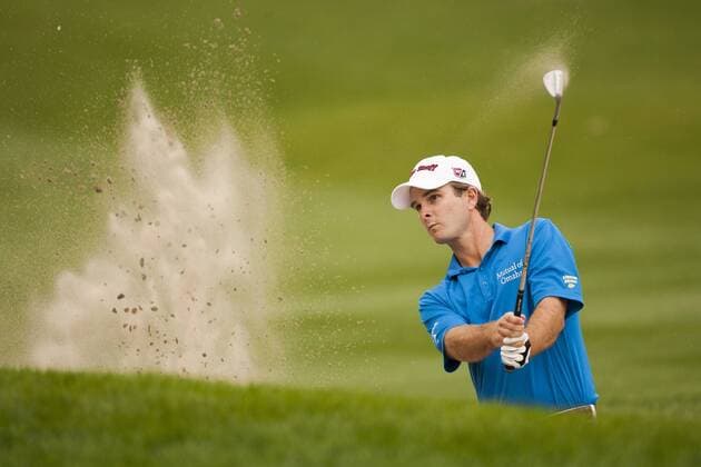 March 17, 2013 - Palm Harbor, FL, USA - Kevin Streelman hits from a bunker on No. 14 during the final round of the Tampa Bay Championship at Innisbrook on Sunday, March 17, 2013, in Palm Harbor, Florida. Tampa Bay golf tournament - ZUMAm67