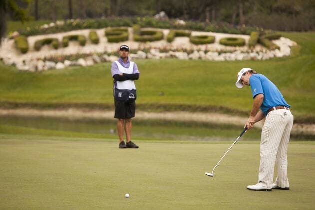 March 17, 2013 - Palm Harbor, FL, USA - Kevin Streelman putts on No. 14 during the final round of the Tampa Bay Championship at Innisbrook on Sunday, March 17, 2013, in Palm Harbor, Florida. Tampa Bay golf tournament - ZUMAm67