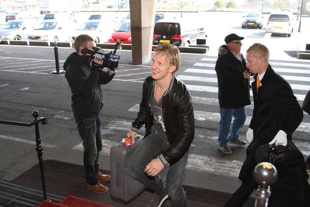 Dirk Kuyt Arrival Dutch team 2012 2013 xVIxJaapxHoekxIVx 1454026