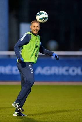 Karim Benzema (fra) FOOTBALL : Entrainement - Equipe de france - 18 03 2013 AnthonyBIBARD FEP Panoramic 