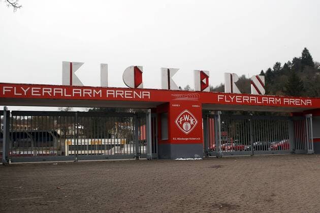 Fußball, Stadiongeschichte Würzburger Kickers 17.03.2013, xfsx, Regionalliga Bayern, FC Würzburger Kickers benennen Ihr Stadion in Flyeralarm Arena um, Ansicht des Stadions von aussen.