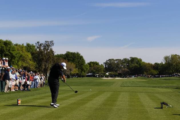 March 21, 2013 - Orlando, Florida, U.S - ERNIE ELS drives on the 1st tee during the first round of the Arnold Palmer Invitational at the Bay Hill Club and Lounge in Orlando, Fl. Golf 2013 - Arnold Palmer Invitational - First Round  - ZUMArno