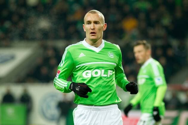 Thomas Kahlenberg (VfL Wolfsburg) - 1. Fußball Bundesliga Punktspiel Saison 2012-13 VFL Wolfsburg vs. Fortuna Düsseldorf in der Volkswagen Arena Wolfsburg - Einzelbild, Aktion, 15.03.2013, Deutschland, Fußball, Mann, Männer