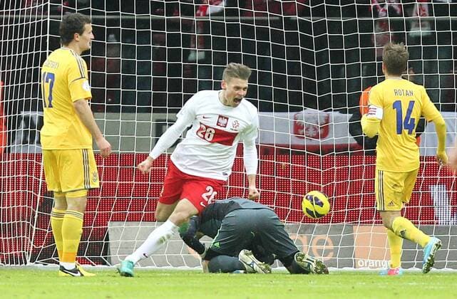 22.03.2013 - Warszawa National Stadium, Poland - Ukraine:. Lukasz Piszczek Jubel .  130322WAN017