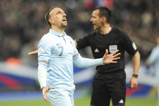 deception de Franck Ribery (Frankreich) : Frankreich vs Georgien - Quali - 22 03 2013 JBAutissier 