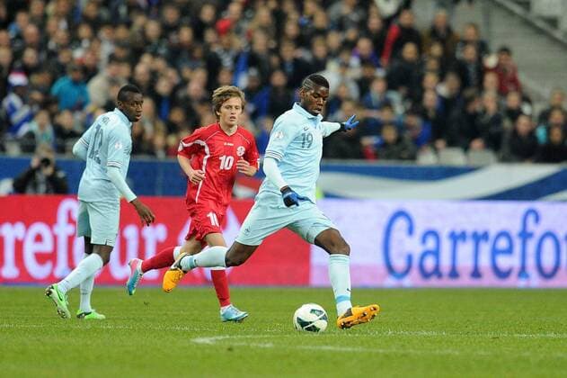 Paul Pogba (Frankreich) Jano Ananiddze (Georgien) : Frankreich vs Georgien - - 22 03 2013 NLeGouicFEP 