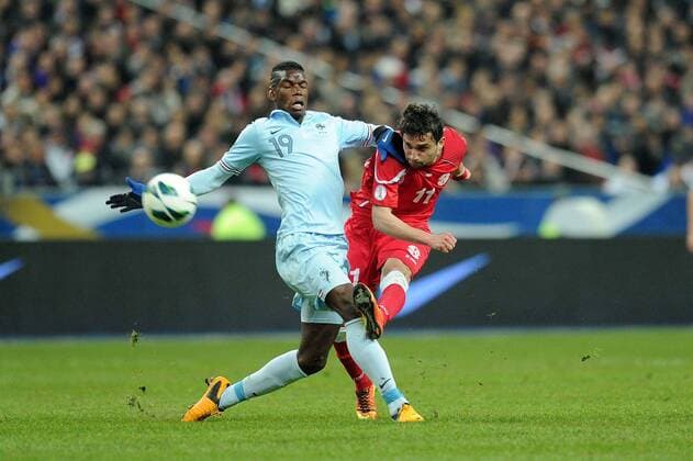 Paul Pogba (Frankreich) Mate Vatsadze (Georgien) : Frankreich vs Georgien - - 22 03 2013 NLeGouicFEP 